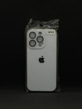 WHITE BACK PANEL STYLE CASE for iPhone 16 Pro