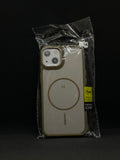 SMOKE CASE with BROWN EDGES for iPhone 14