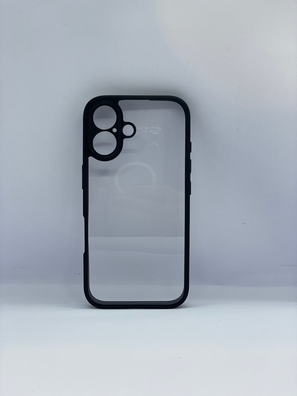 ICON COVER – Transparent Back with Black Edges For iPhone