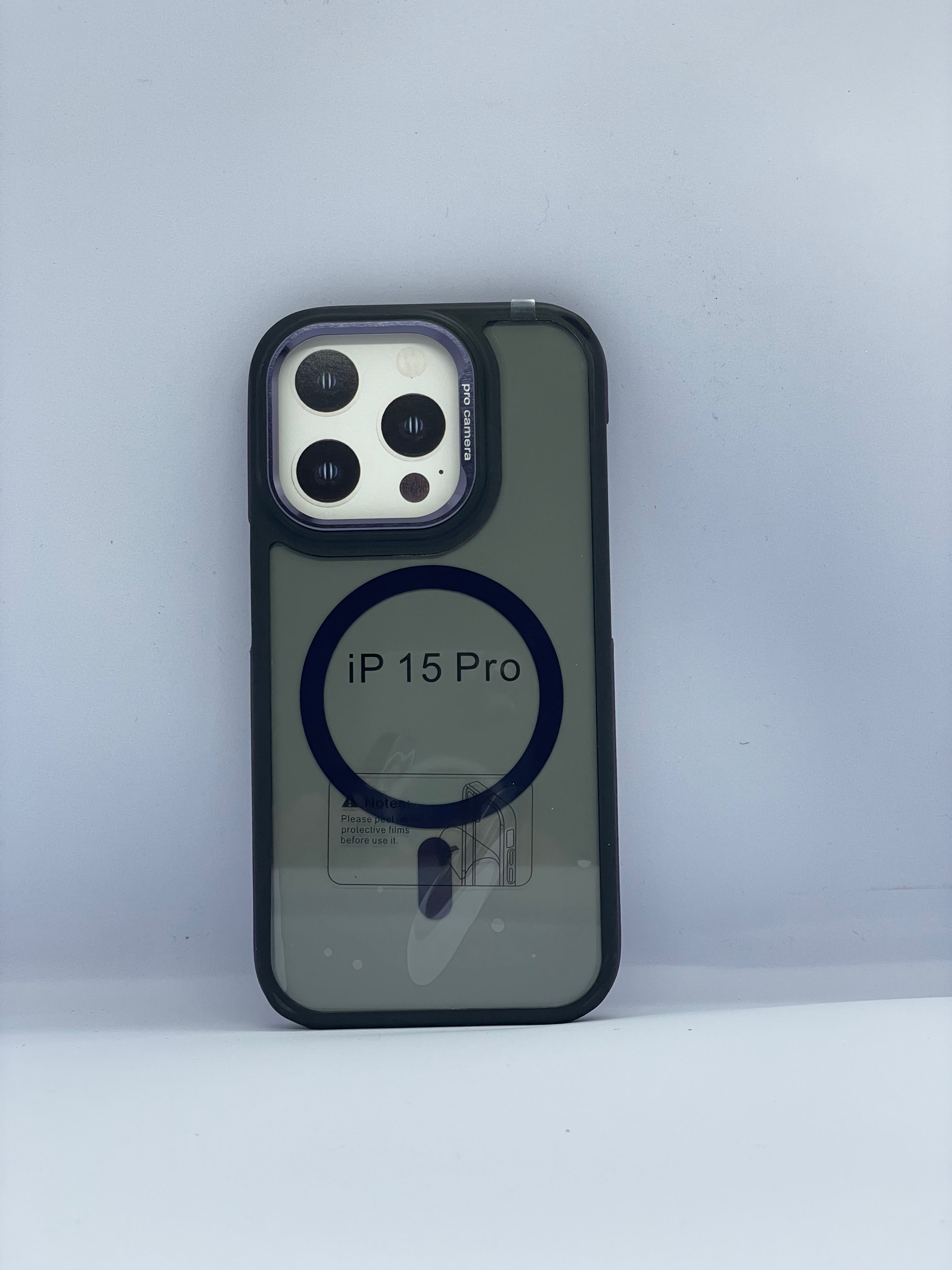 PREMIUM BLACK SMOKE CASE for iPhone 15 Pro