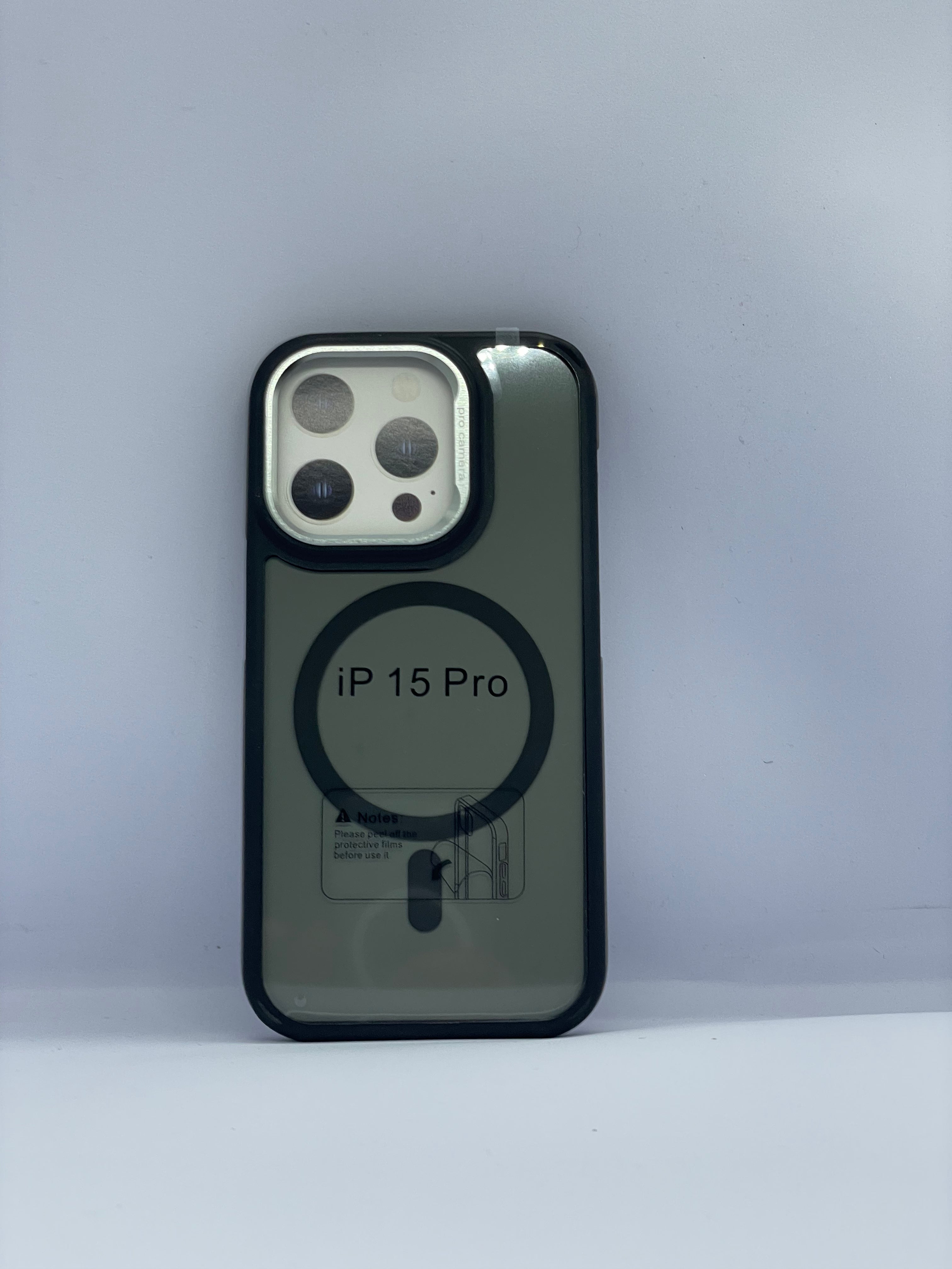 PREMIUM BLACK SMOKE CASE for iPhone 15 Pro