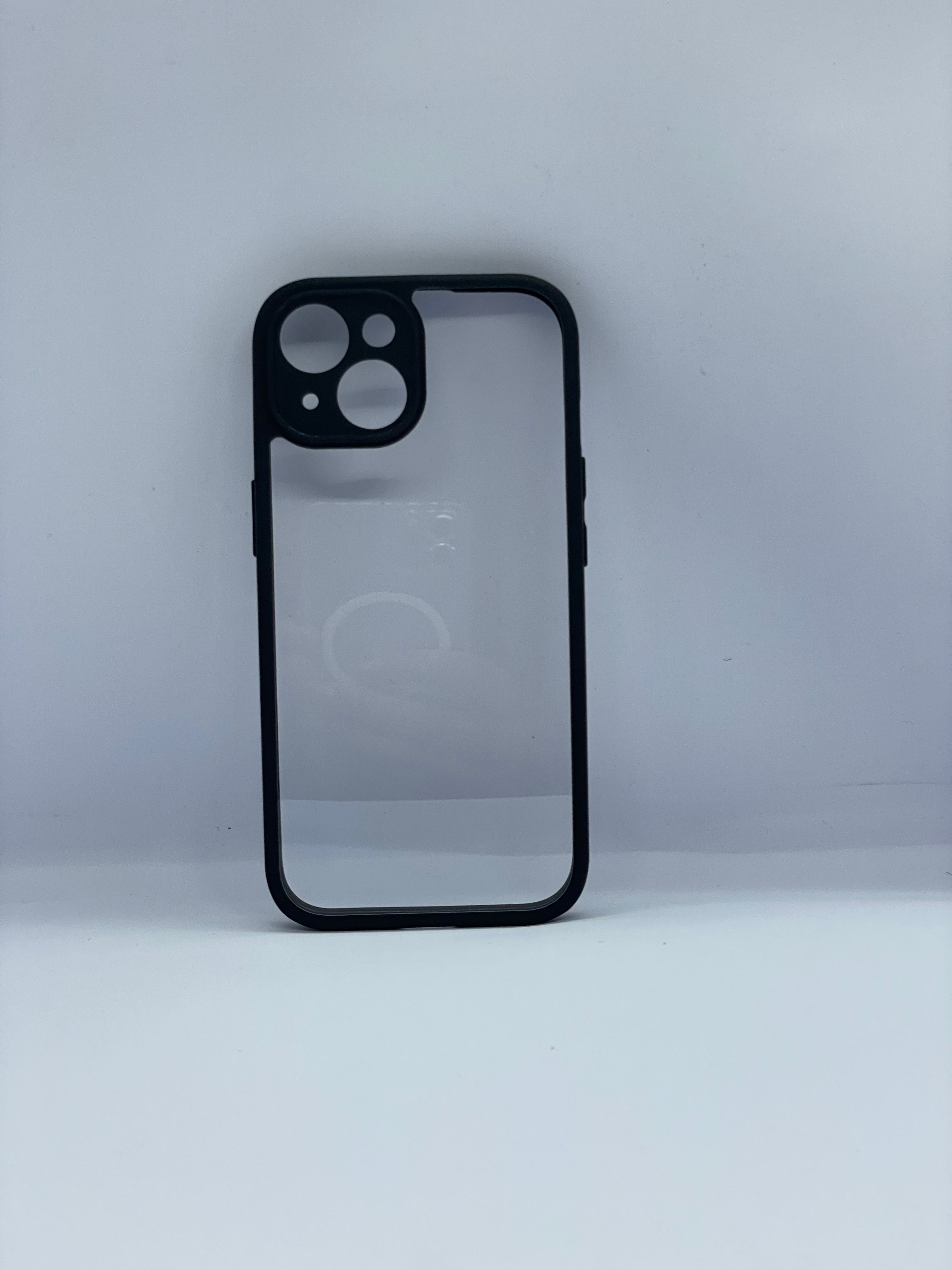 ICON COVER – Transparent Back with Black Edges For iPhone