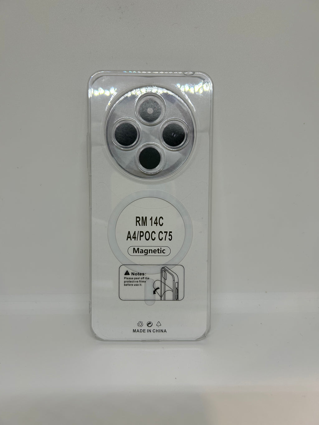 Anti yellow transparent case for redmi