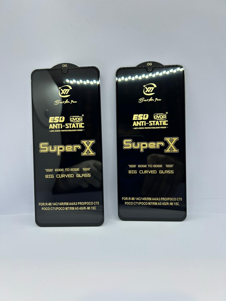 Tempered Glass - Super X Edge-to-Edge Curved (Redmi / Poco Models)